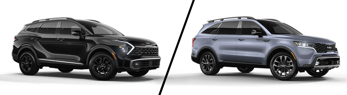 2023 Kia Sportage vs 2023 Kia Sorento